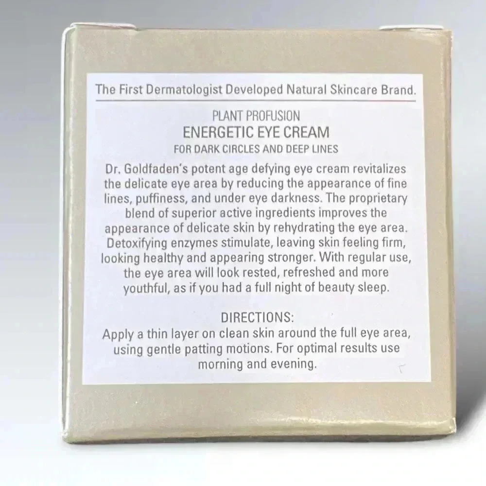 Goldfaden MD Plant Profusion Energetic Eye Cream (NEW in Box) 15 mL - Picture 6 of 7